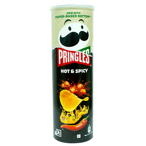 Pringles hot and spicy chips 165g