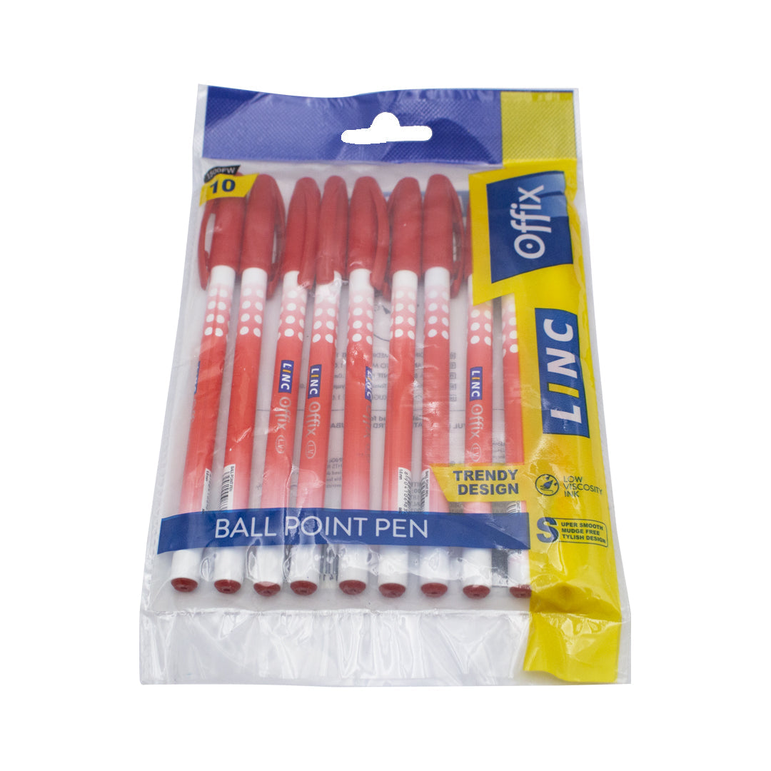 Link Offix fountain pen red ink pack of 10 pieces
