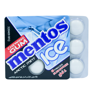 Mentos chewing gum arctic mint 8 pieces 11.44g
