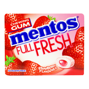 Mentos strawberry chewing gum 8 pcs 14g