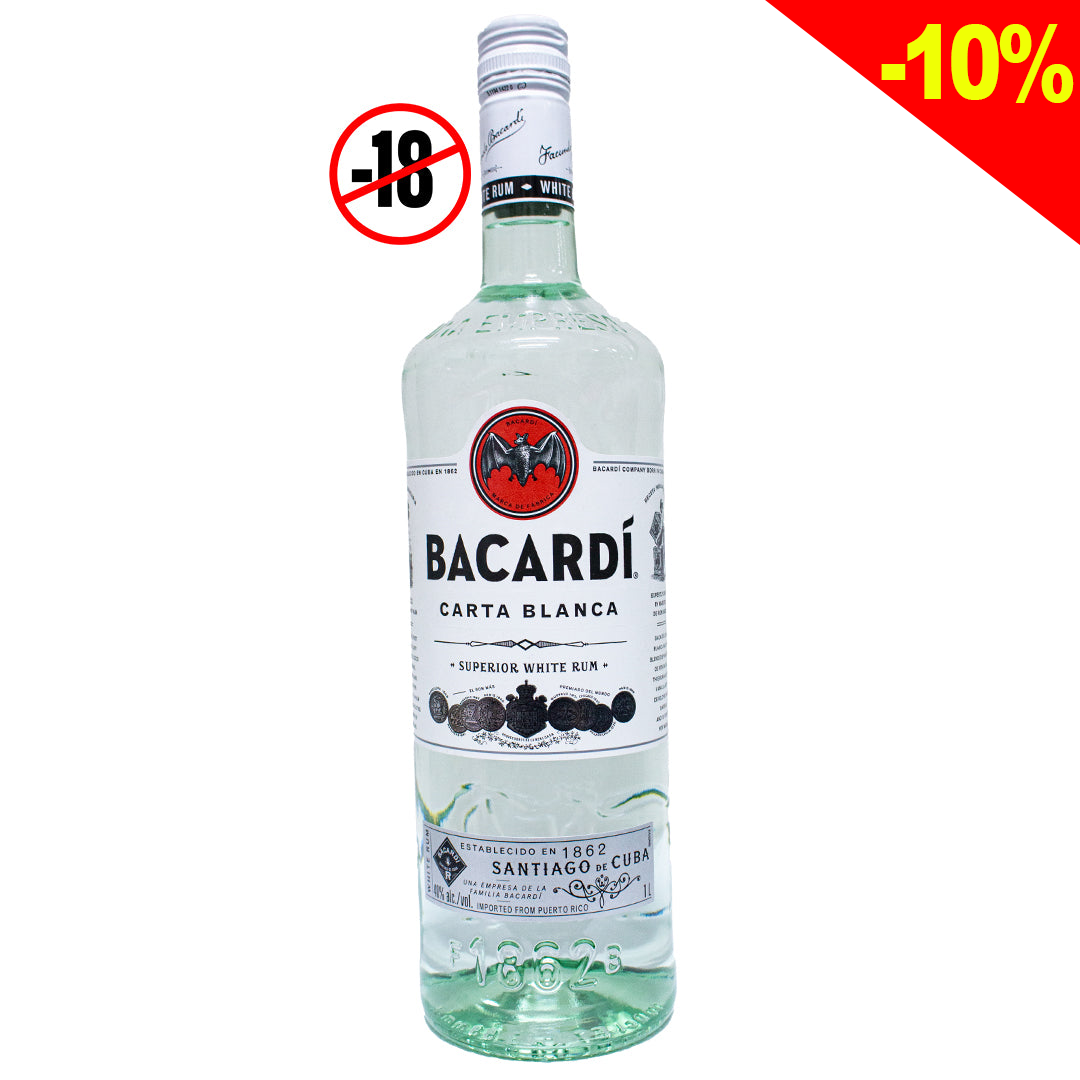 Bacardi superior white rum 40% 1l