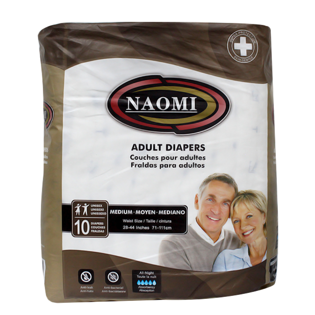 Naomi adult diapers size M 10 pieces