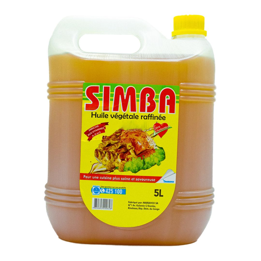 Simba refined vegetable oil 5l
