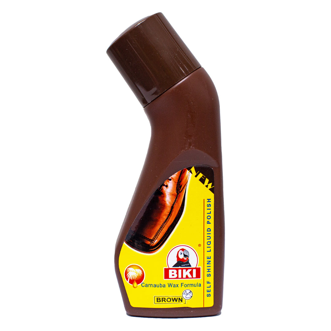 Biki self-shine liquid shoe polish brown 100ml