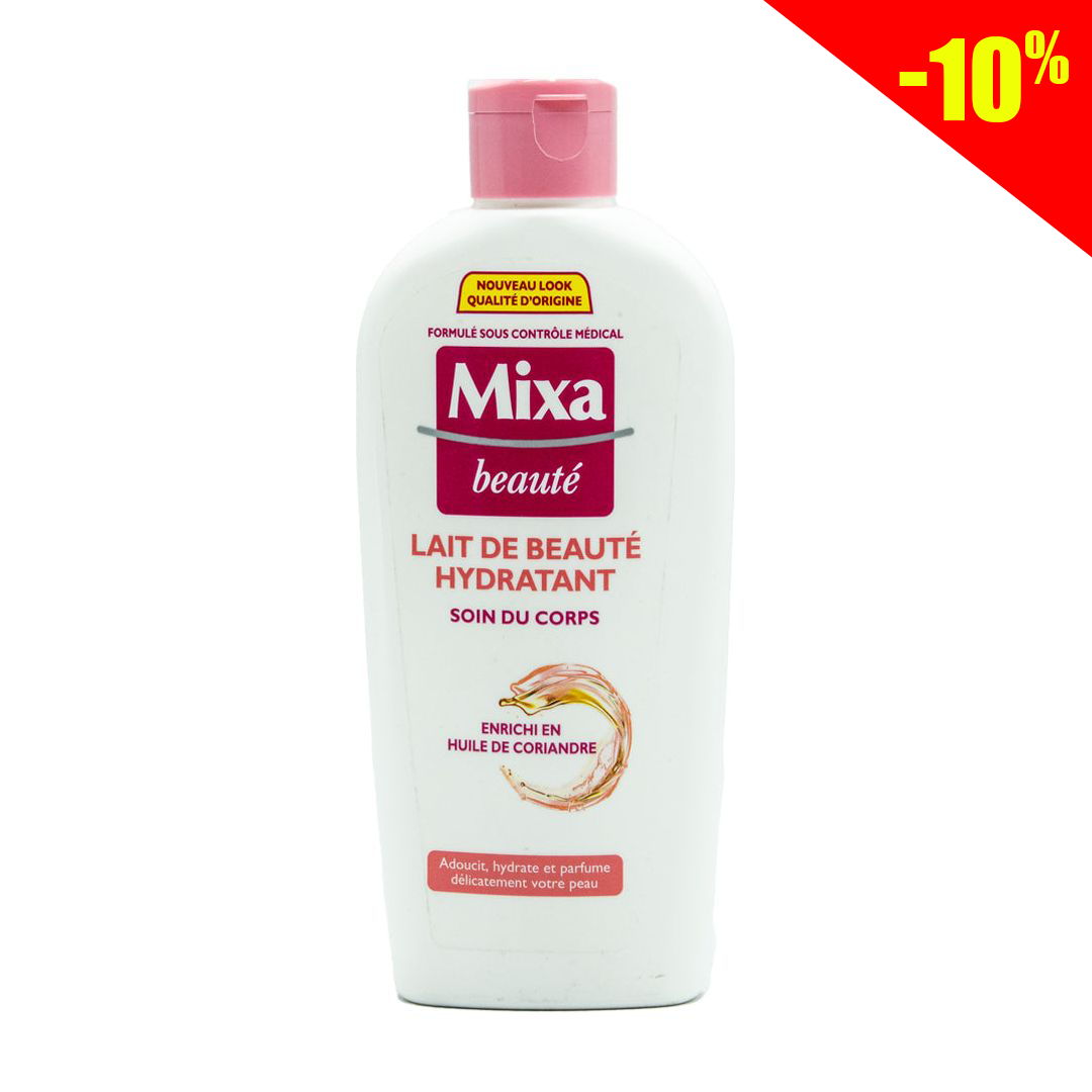 Mixa beauty moisturizing milk enriched with coriander oil 230ml