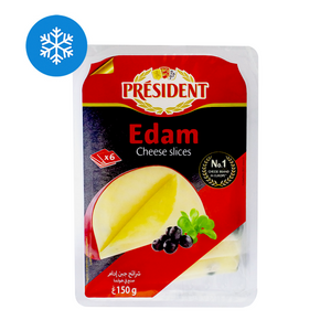 President edam cheese 6 slices 150g