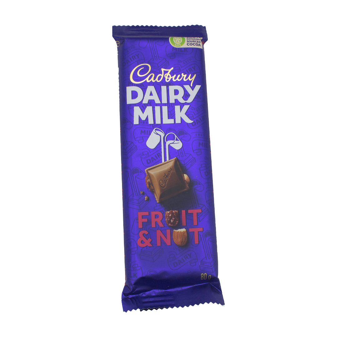 Dairy milk fruit and nut chocolate 80g