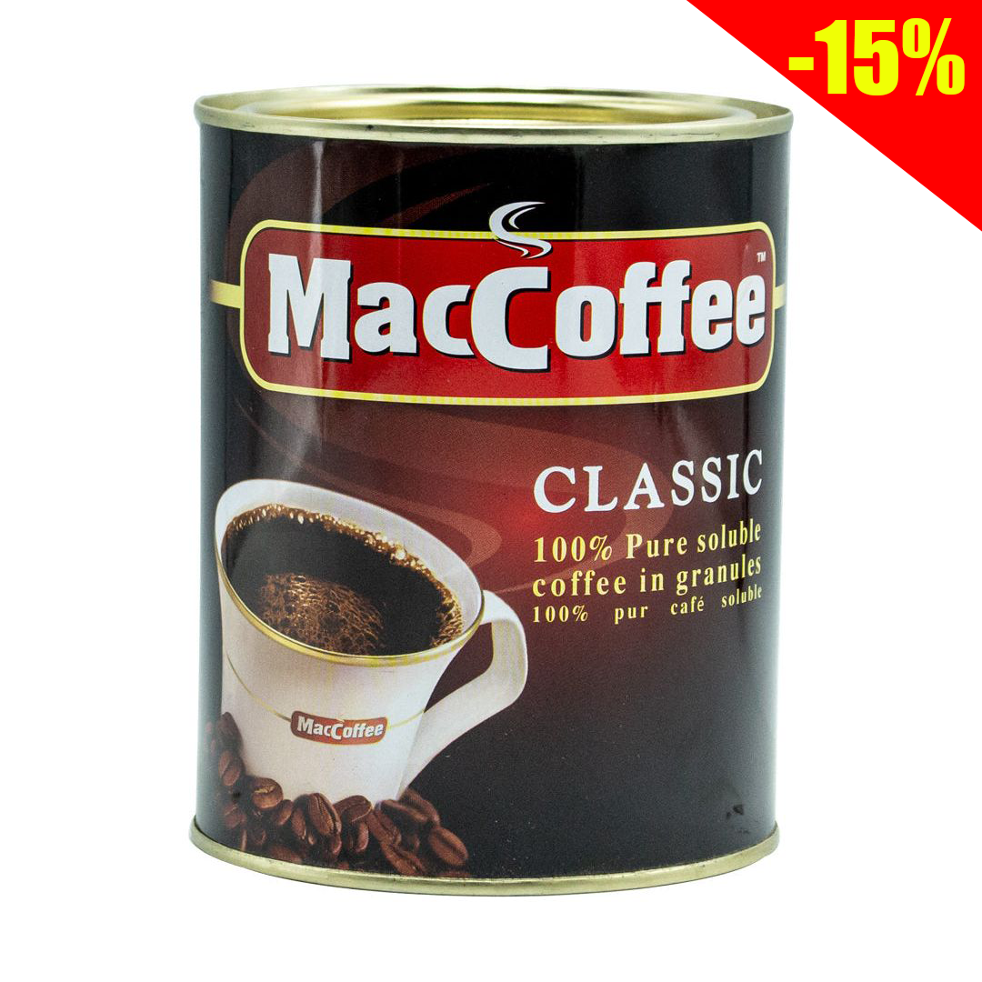 Maccoffee classic coffee 100% pure soluble 200g