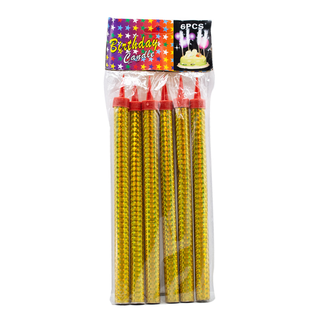 Birthday candle 6 pieces