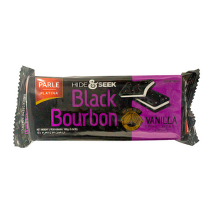Parle Platina Black & Bourbon chocolate-vanilla sandwich 100g