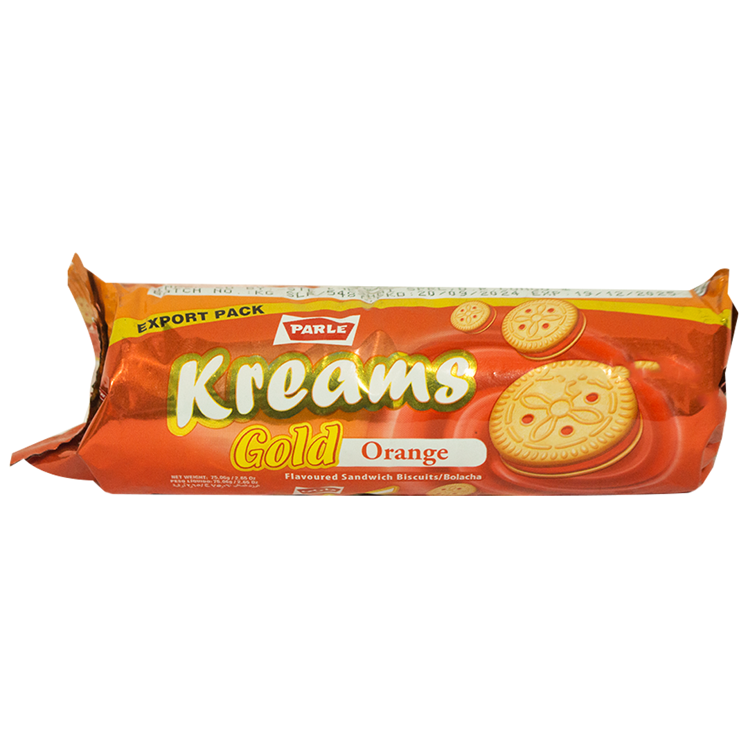 Parle Kreams orange cream biscuits 75g
