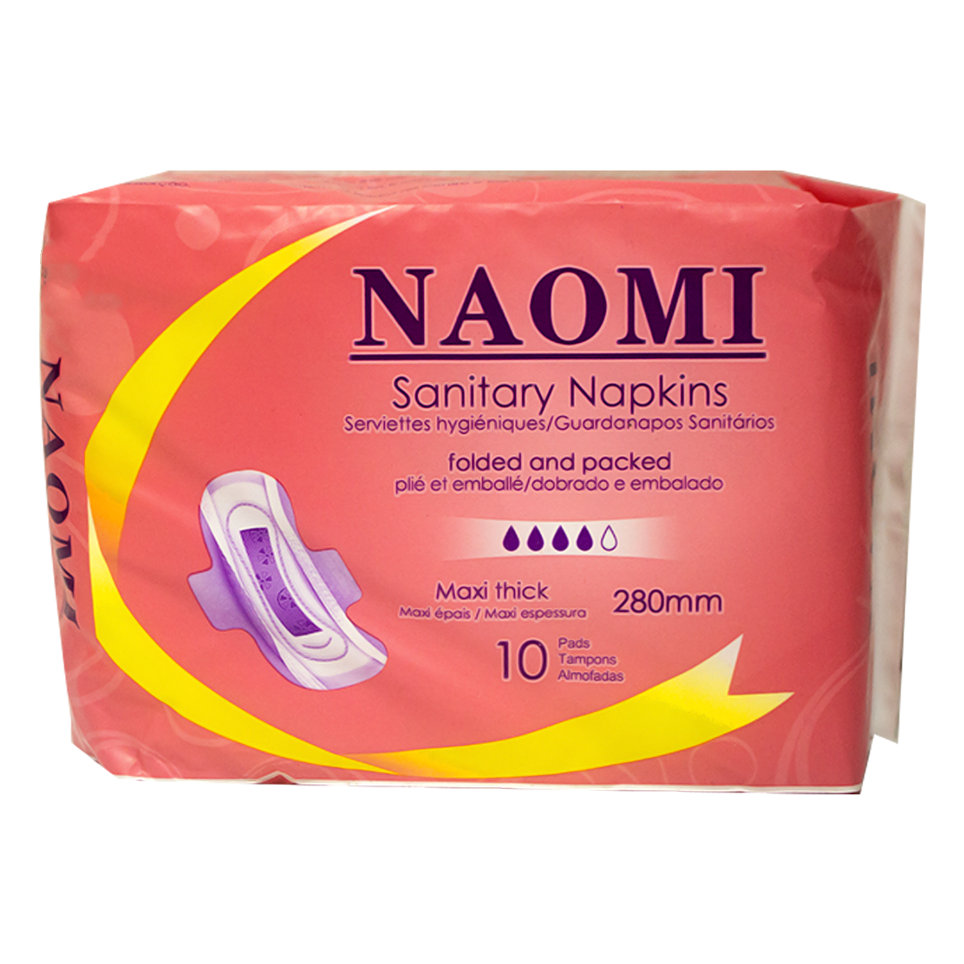 Naomi maxi sanitary pads 280mm 10 pieces