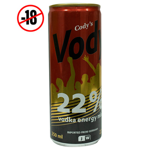 Codys Vody Vodka Energy 22% 250ml