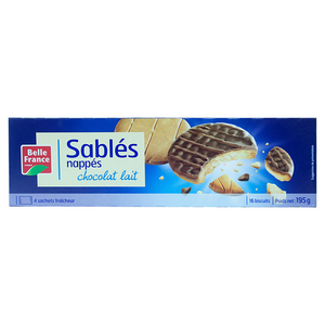 Belle France Milk Chocolate Coated Shortbread Biscuits 195g