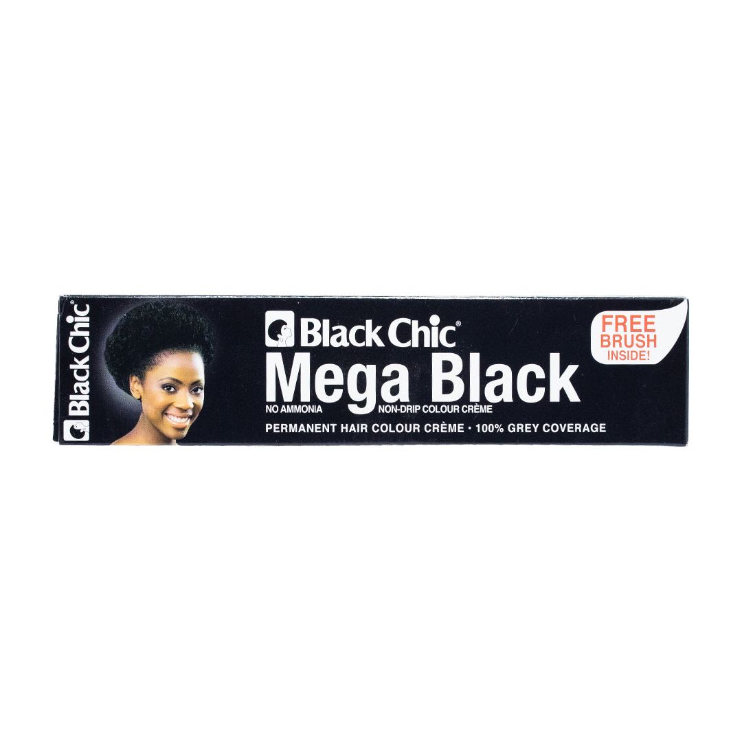 Black Chic permanent hair color Mega Black 28ml