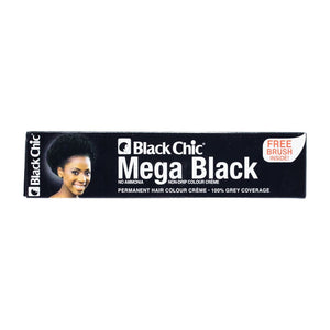 Black Chic permanent hair color Mega Black 28ml