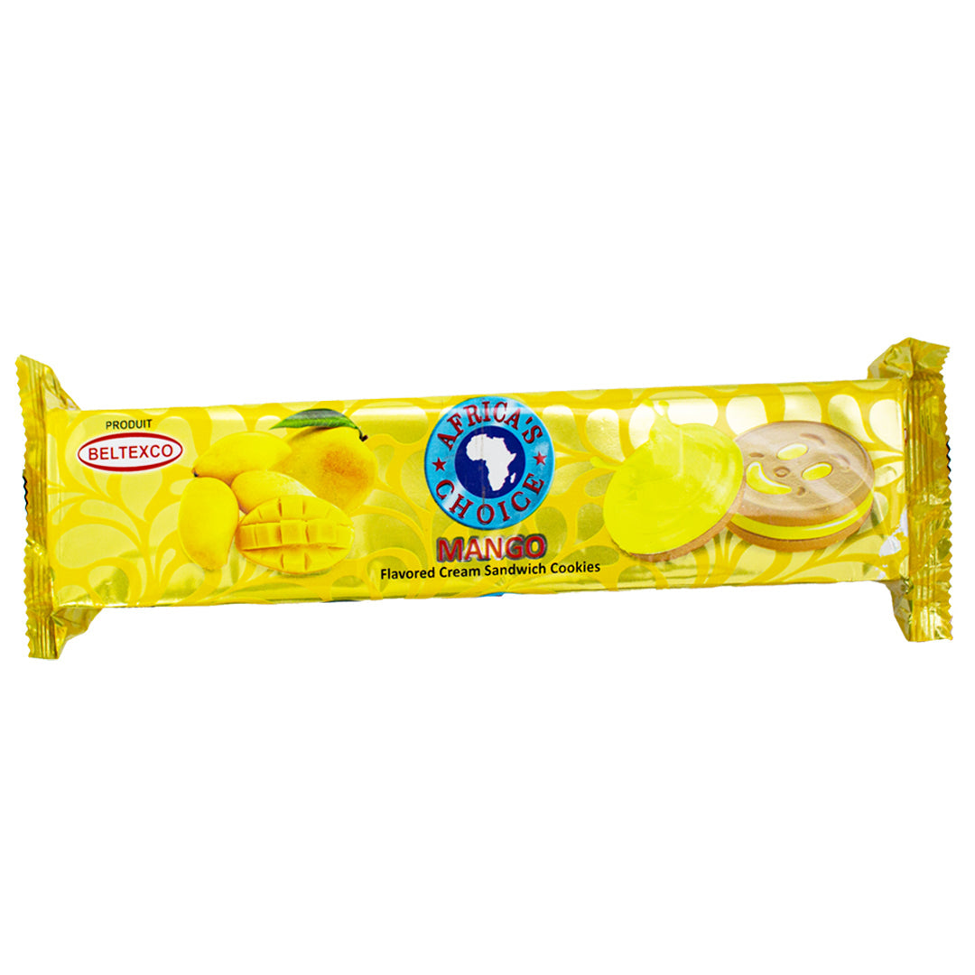 Africa's Choice mango flavored cream sandwich biscuits 200g
