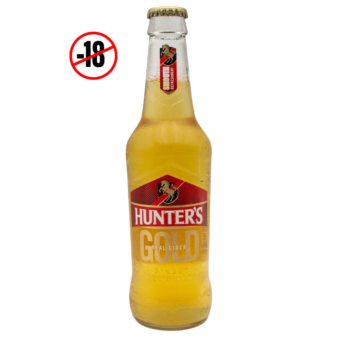 Hunter's gold beer real cider 4.5% 330ml