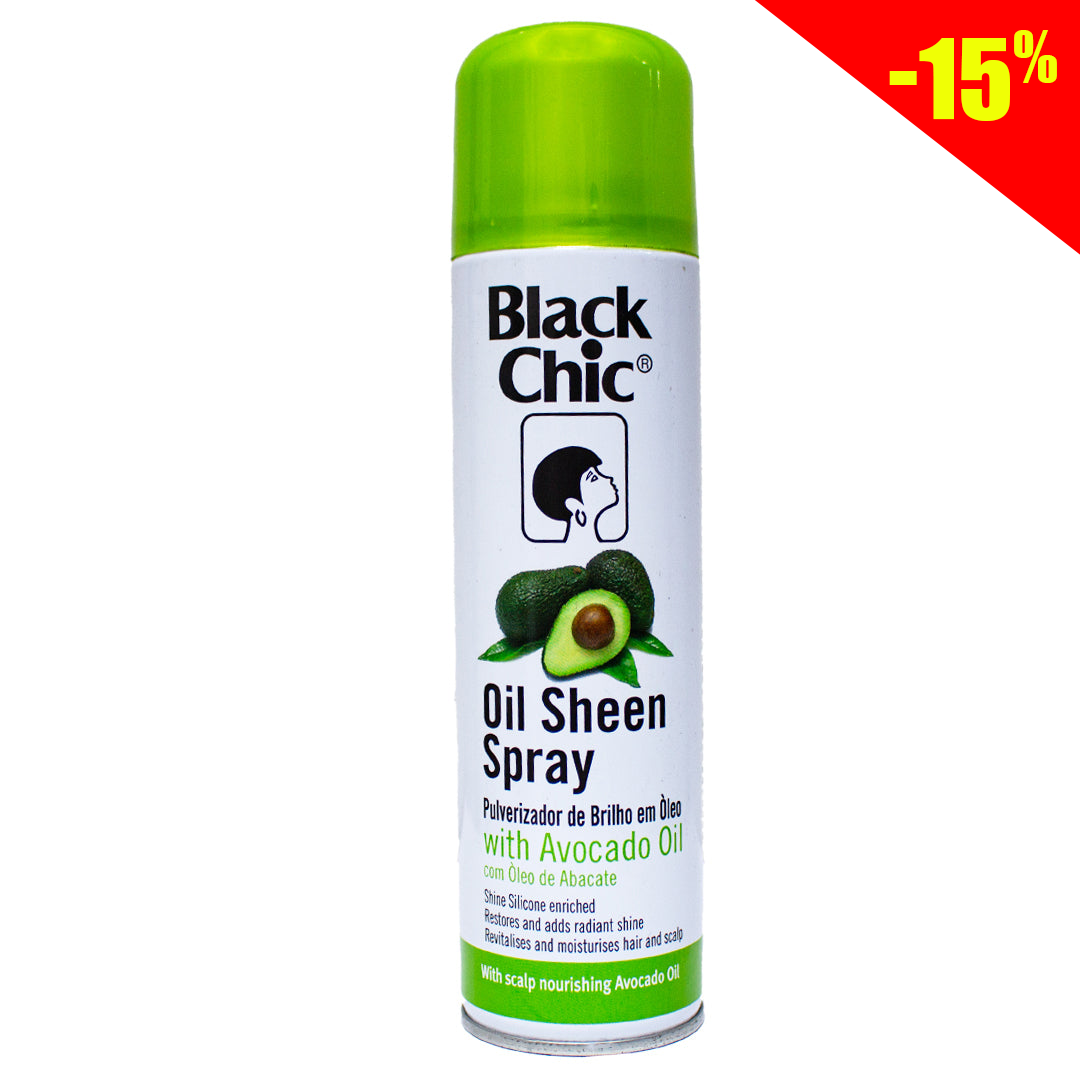 Black Chic shine spray with avocado oil for hair 275ml