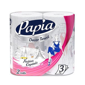 Papia fashion capitals decor paper towels 2 rolls