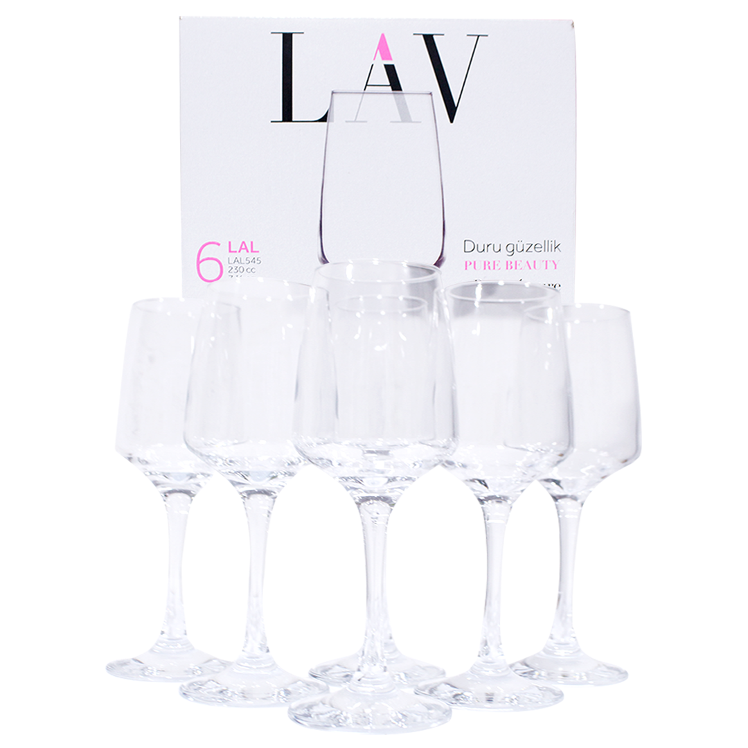 Lav Champagne Glass 6 Pieces No. LAL545