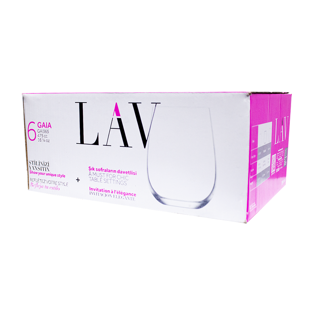 Lav Wine Glass 475cc 6 Pieces No. GAI365