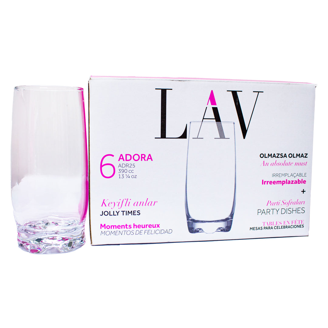 Lav Adora irreplaceable glassware 6pcs