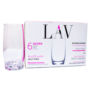 Lav Adora irreplaceable glassware 6pcs