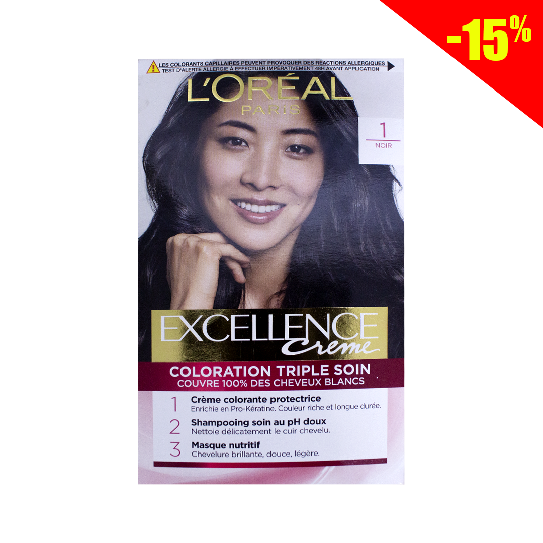 L'Oreal hair dye triple care excellence cream 1pc