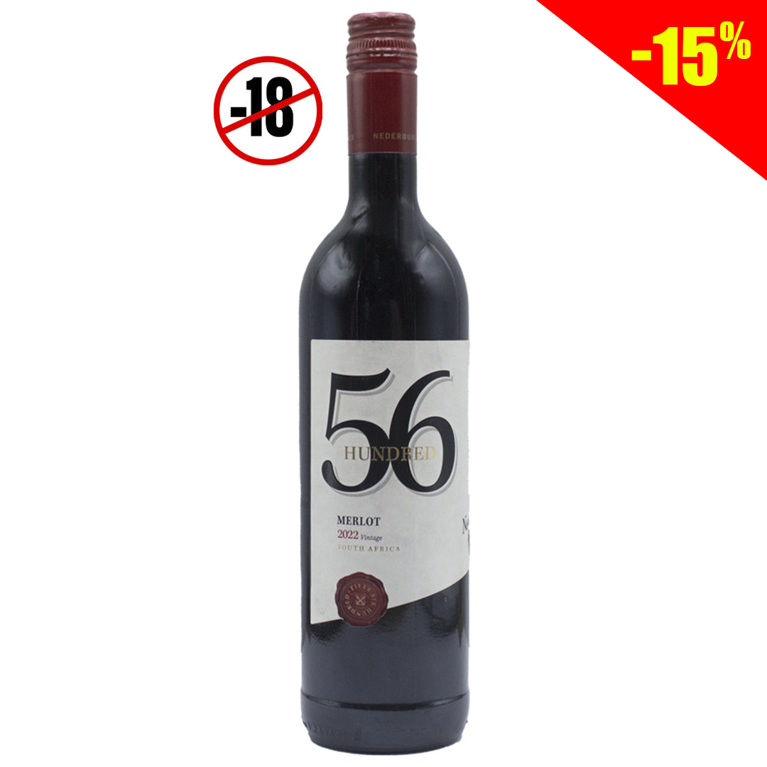 Nederburg red wine 56 hundred merlot 14% 750ml