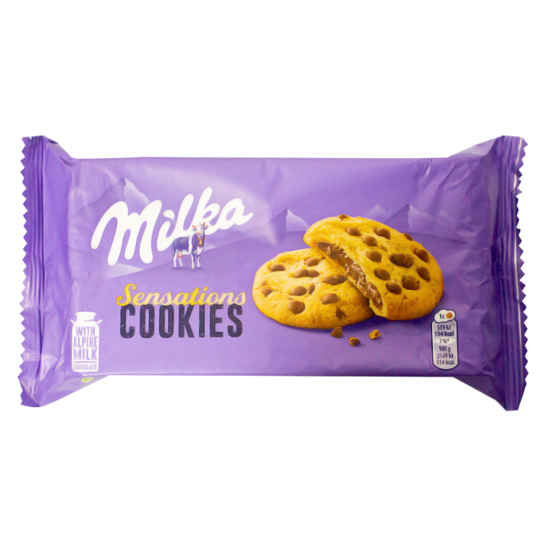 Milka cookies filled with chocolate 156g
