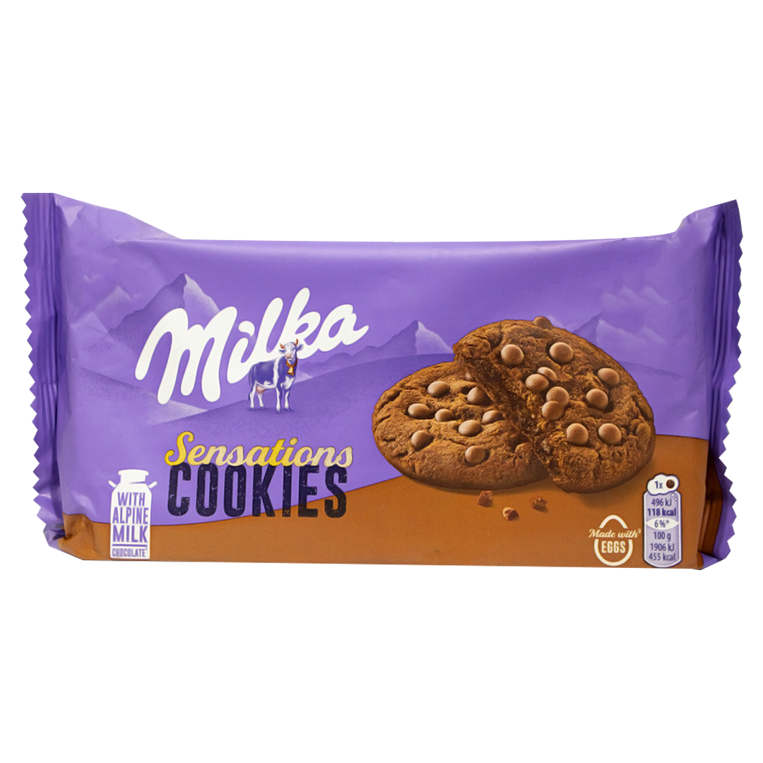 Milka cookies Sensations soft choco 156g