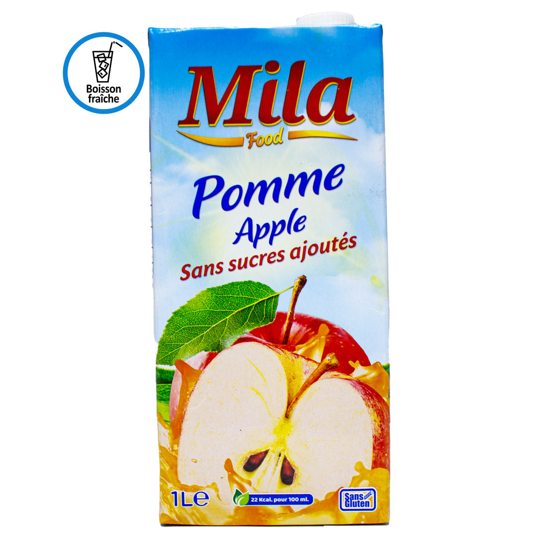 Mila food apple juice no added sugar 1l
