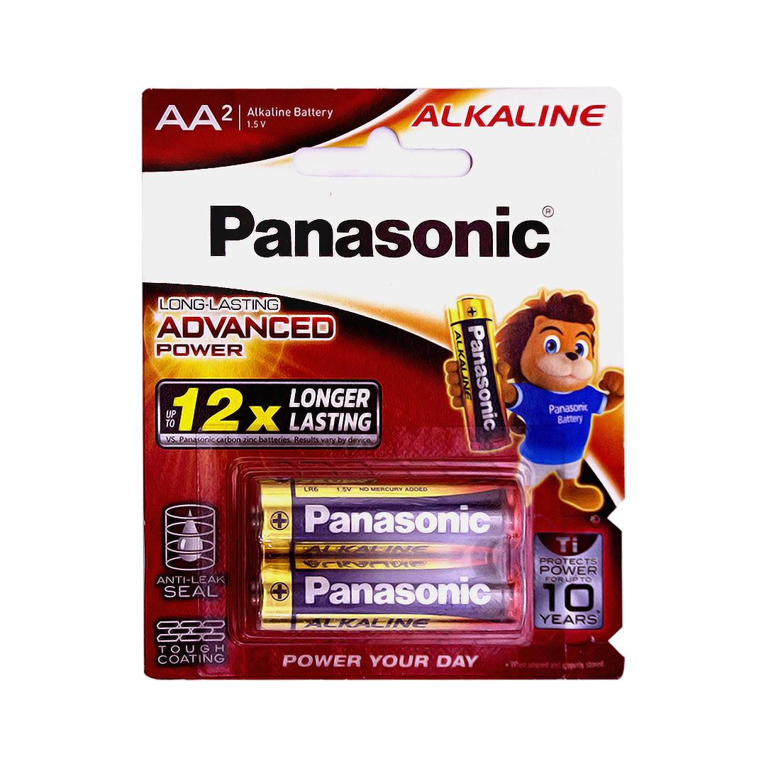 Panasonic AA Alkaline Batteries 2 Pieces