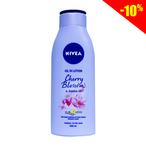Nivea lotion infused with cherry blossom oil for normal to dry skin 400ml