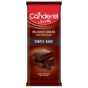Canderel simple dark chocolate 0% added sugar 100g