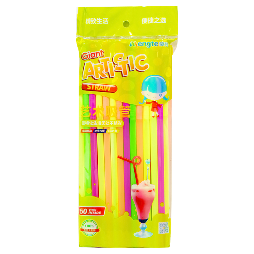 Multi-color straws 50 pieces