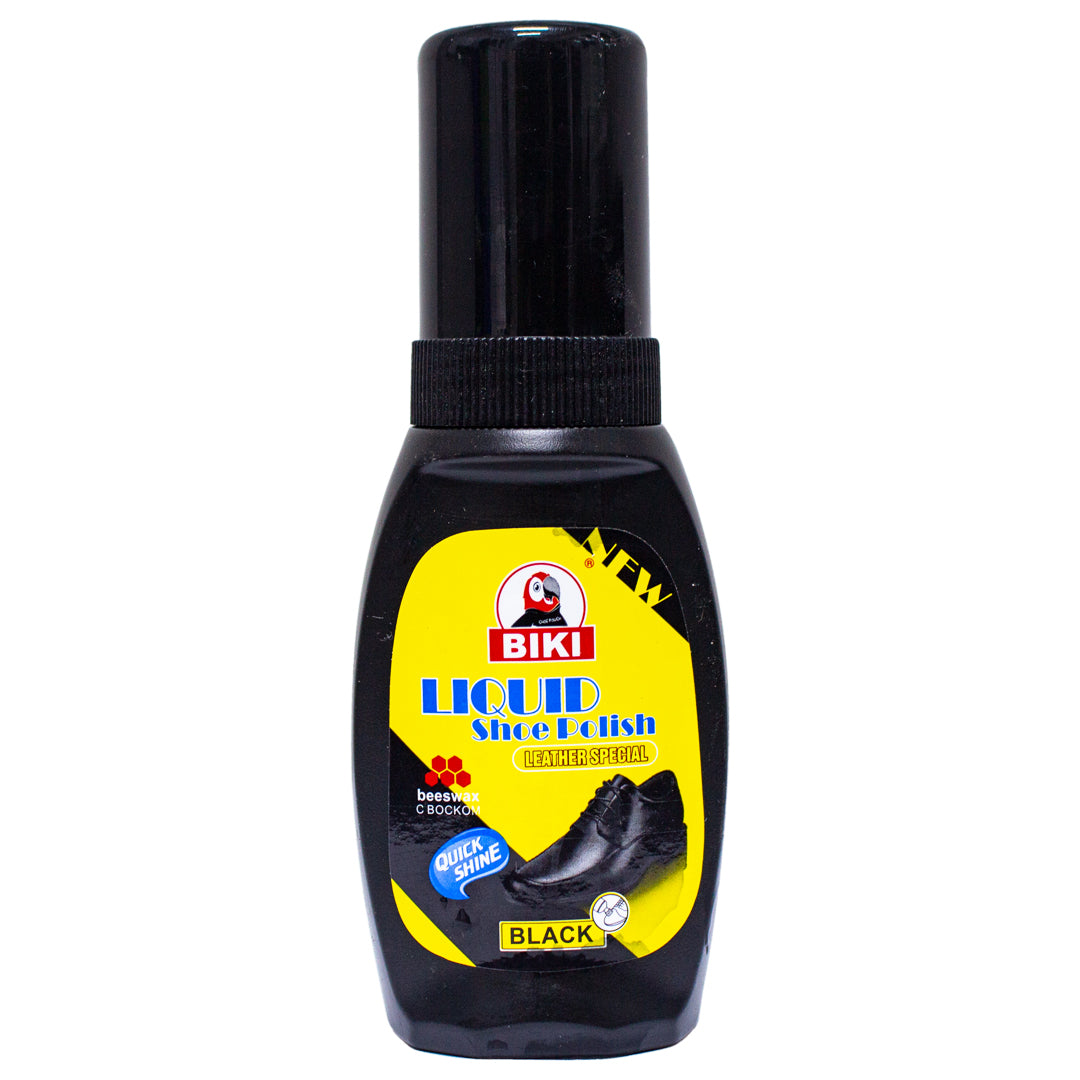 Biki liquid shoe polish for leather special black 100ml