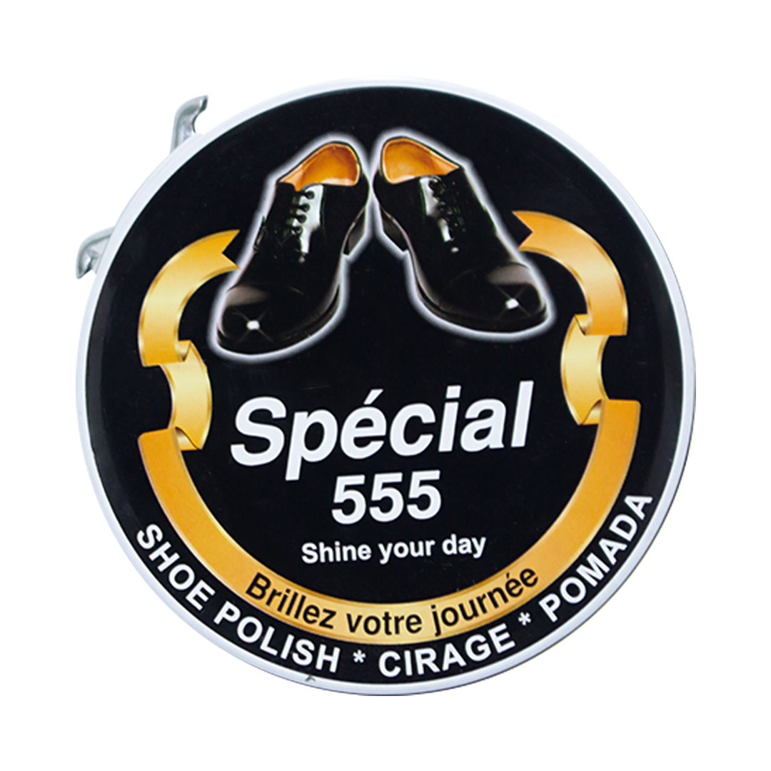 Special 555 Black Shoe Polish 40g