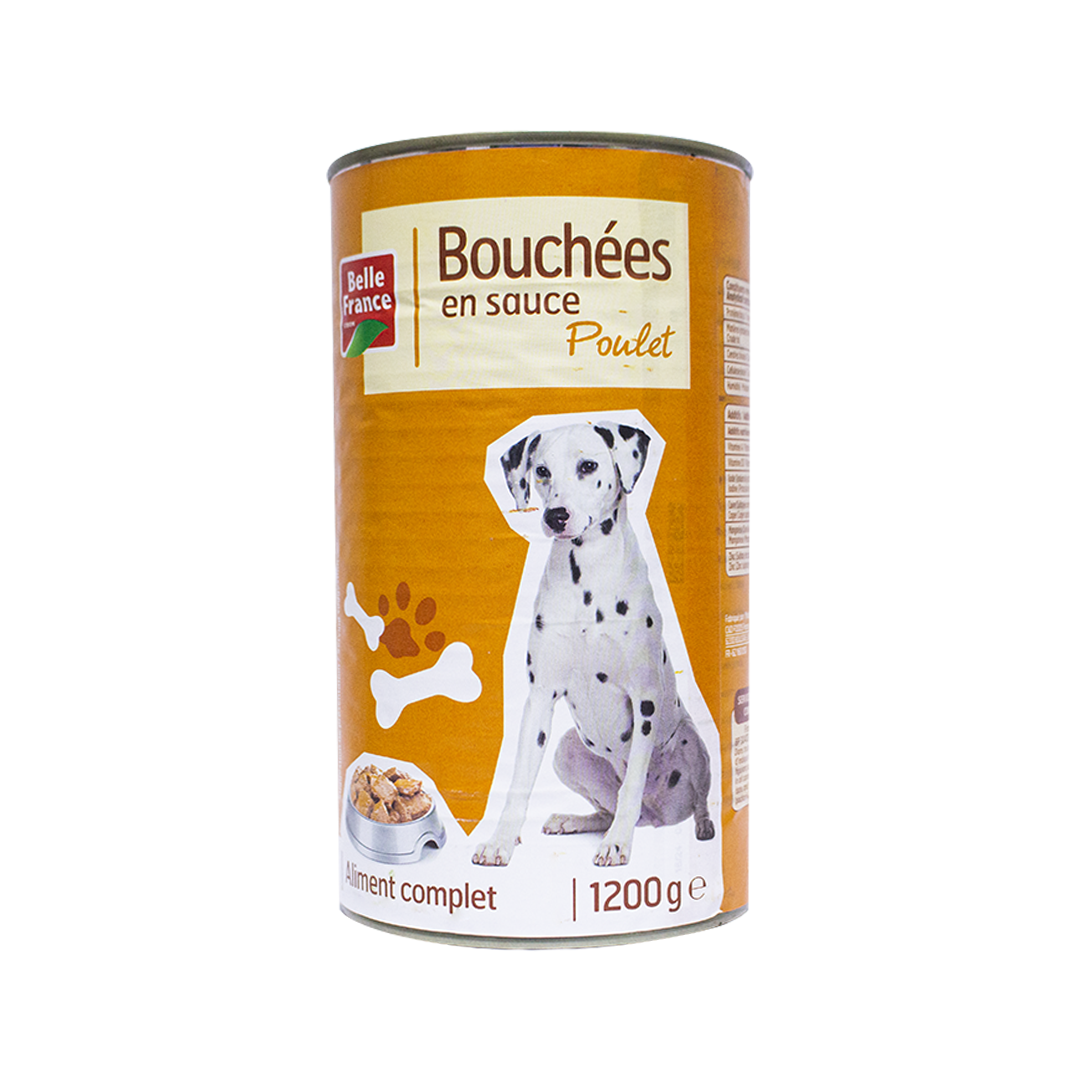 Belle France Dog Food Chunks in Sauce 1200g