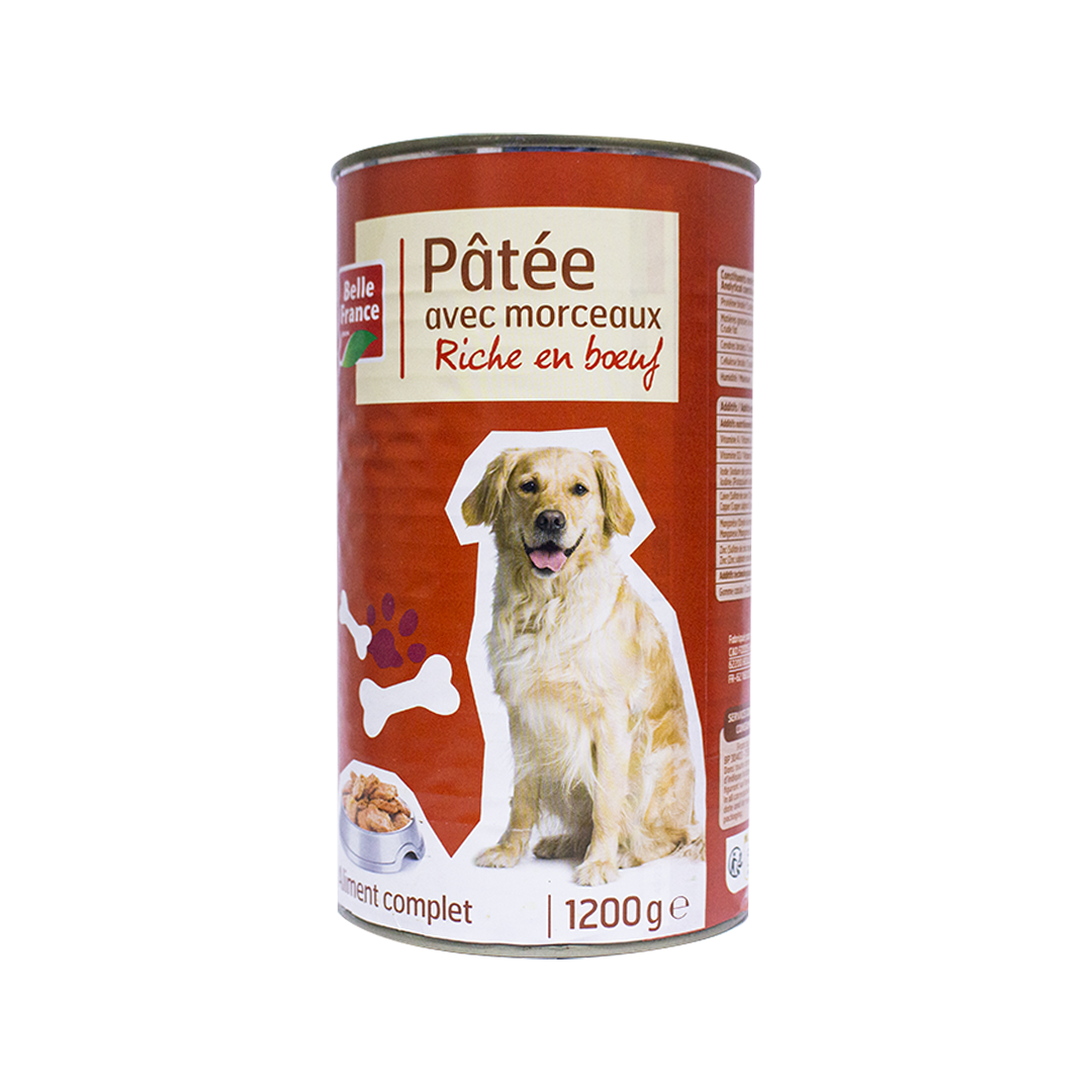 Belle France Dog Food Beef-Rich Pâte 1200g