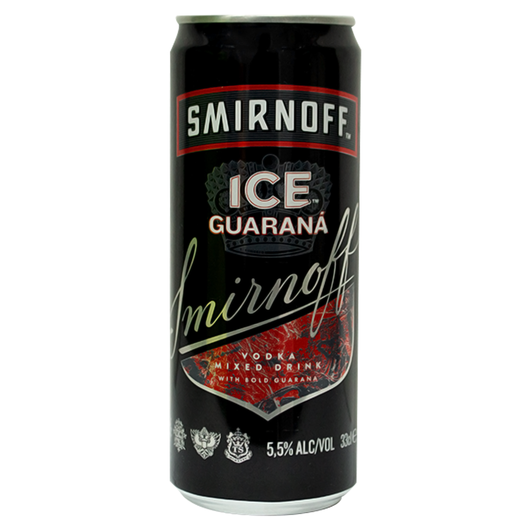 Smirnoff vodka ice guarana 5.5% 330ml