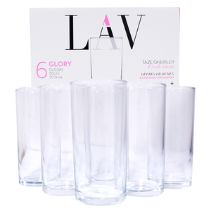 Lav Regular Glass 300cc 6 Pieces No. GLO325