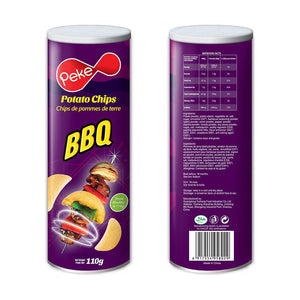 Peke barbecue potato chips 110g