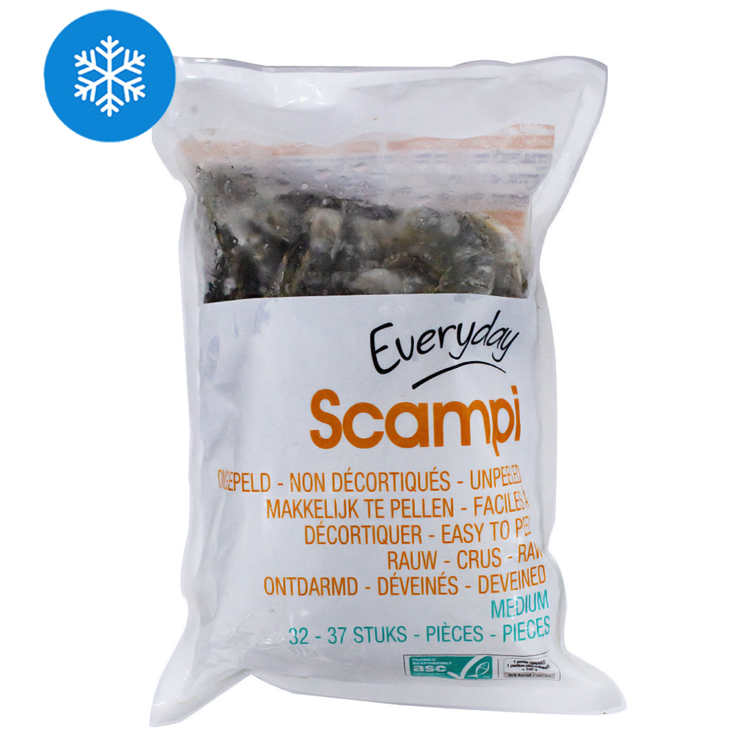 Everyday medium unpeeled scampi 500gm