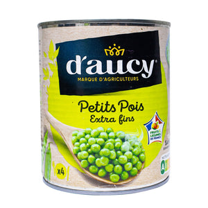 Daucy extra fine peas without preservative 800g
