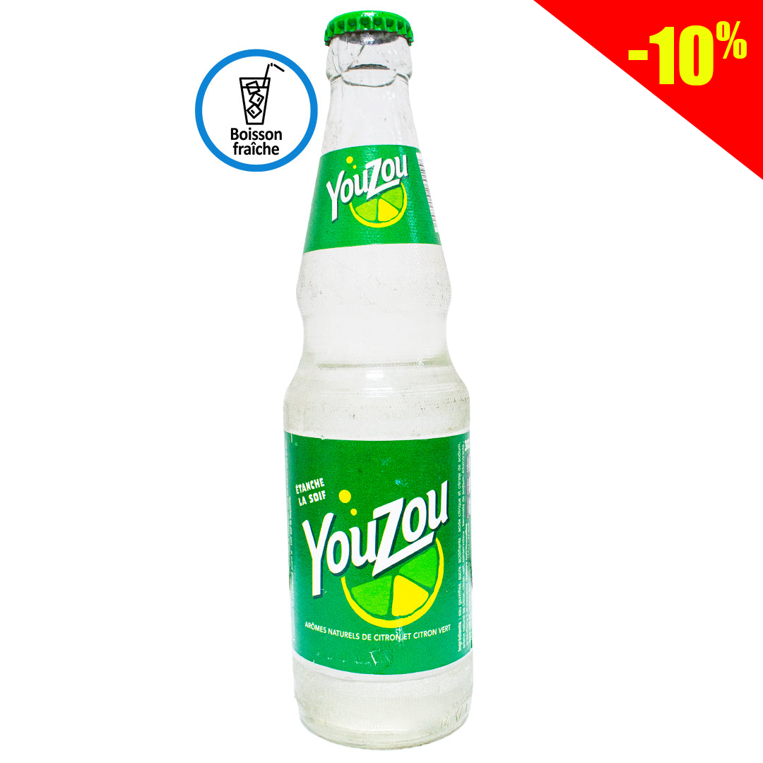 Youzou lemon soda with natural lemongrass flavor 300ml