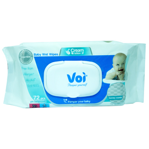 Voi Cream Lotion Wipes 72 Pieces