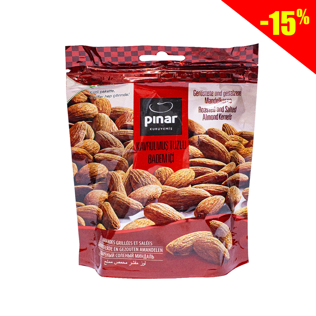 Pinar roasted salted almonds 70g