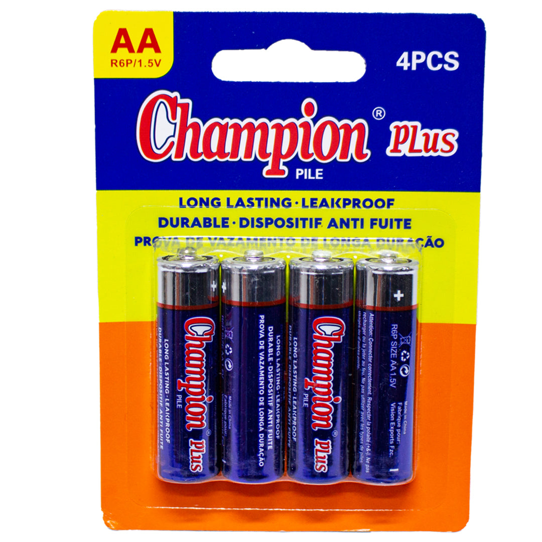 Champions Longest lasting batteries 4pcs